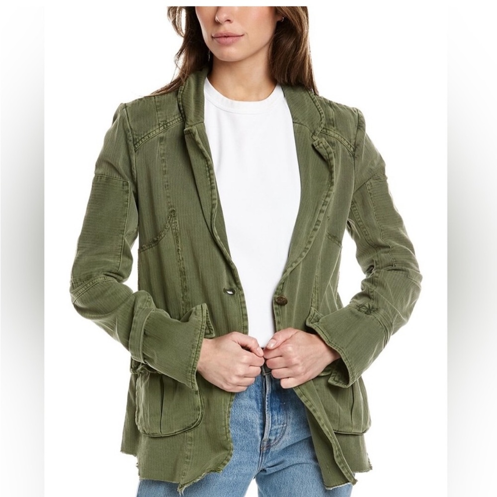 Free People Harlow Olive Green Women's Jacket/Blazer
Size Small